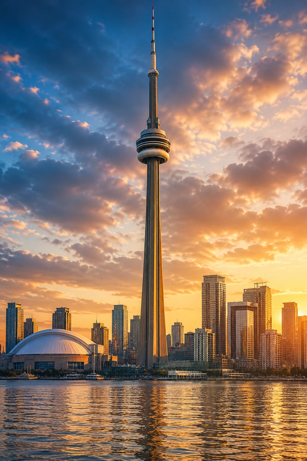 CN Tower and Toronto skyline representing Canada