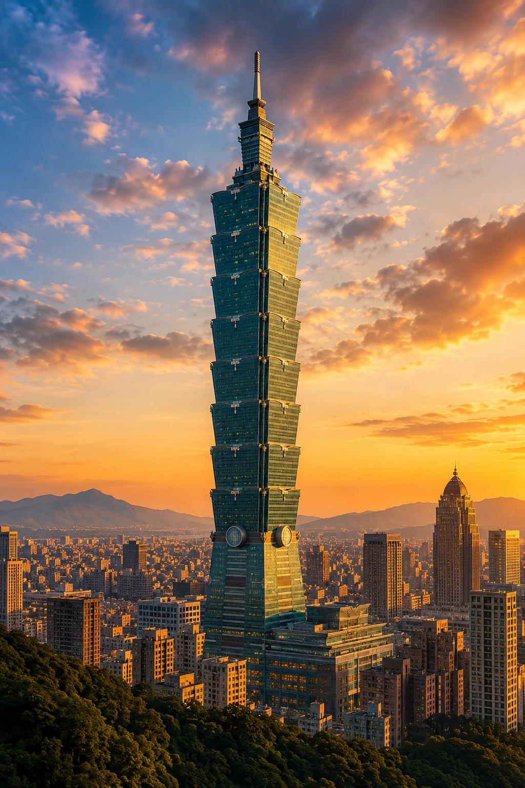 Taipei 101 skyline representing Taiwan